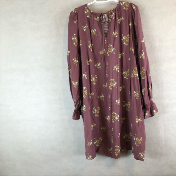 a new day Mauve Floral Long Sleeve Dress - Picture 6 of 11
